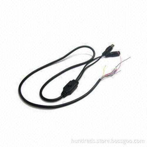 Waterproof Selective Camera Cable with BNC and DC Connector Terminals, Various Core Colors Available